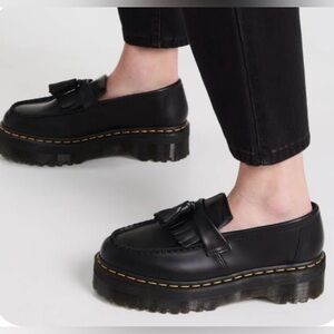 TODAY ONLY Dr Martens 9 Adrian  platform loafers with tassel,